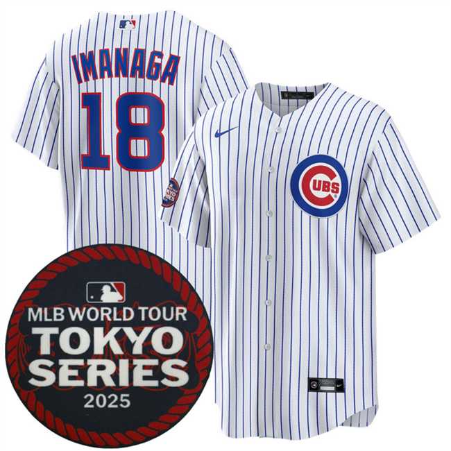 Men's Chicago Cubs #18 Shota Imanaga White 2025 World Tour Tokyo Series Home Stitched Jersey Dzhi,We sell and wholesale Men's Chicago Cubs #18 Shota Imanaga White 2025 World Tour Tokyo Series Home Stitched Jersey Dzhi on line form chian!
